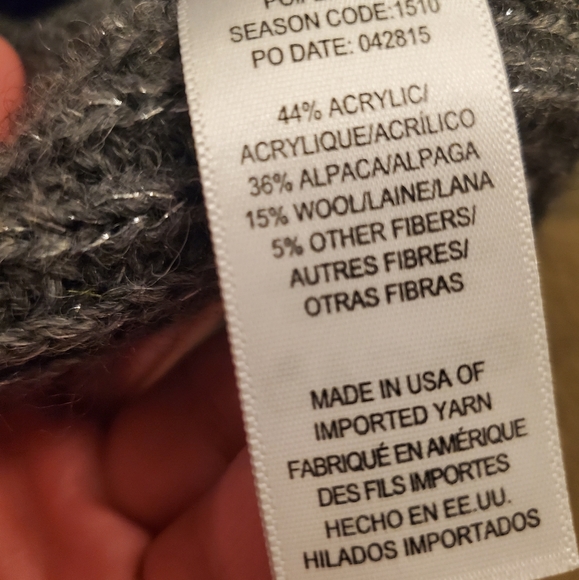 Silver/grey alpaca wool sweater - Picture 3 of 5